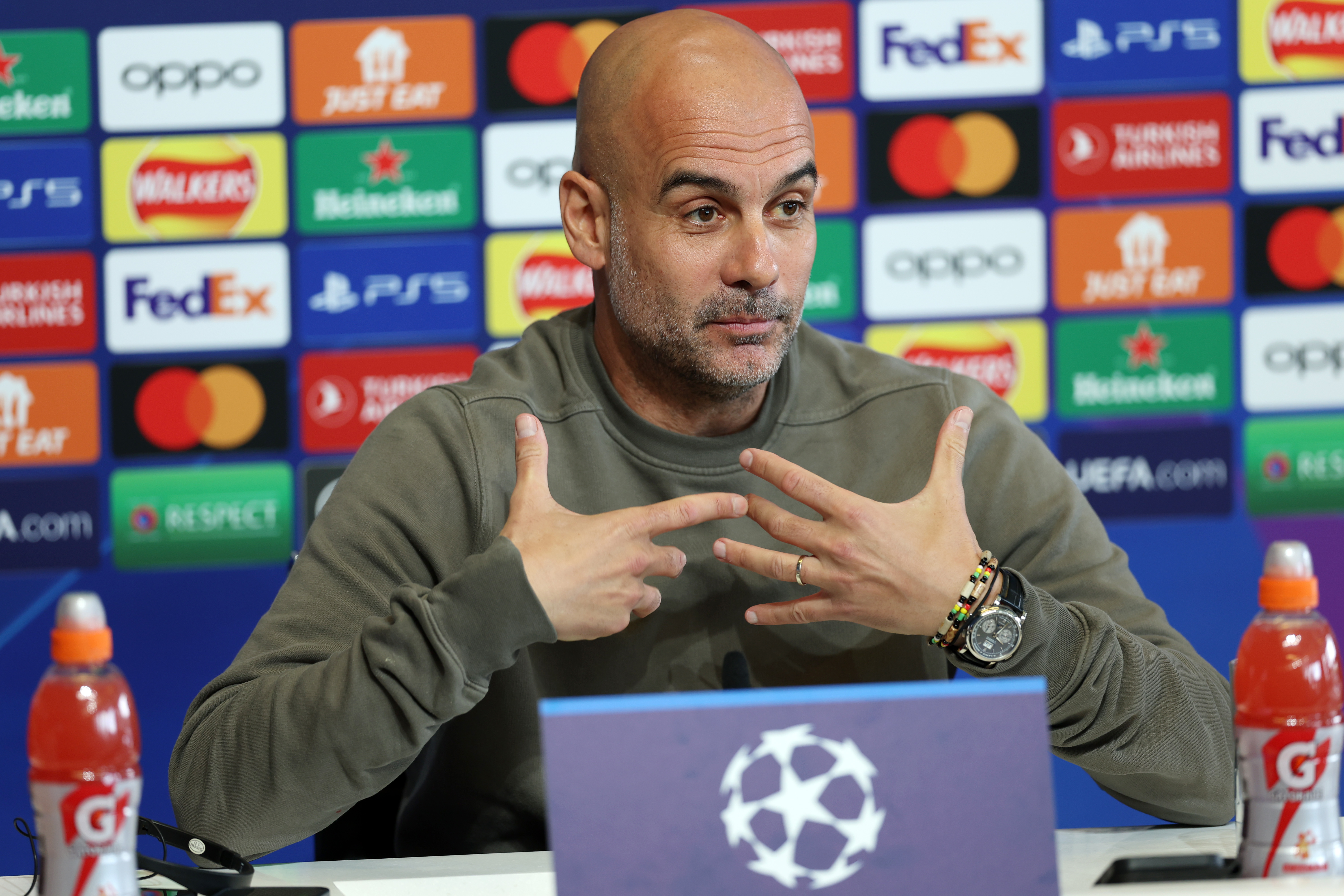 Manchester City FC Training Session And Press Conference